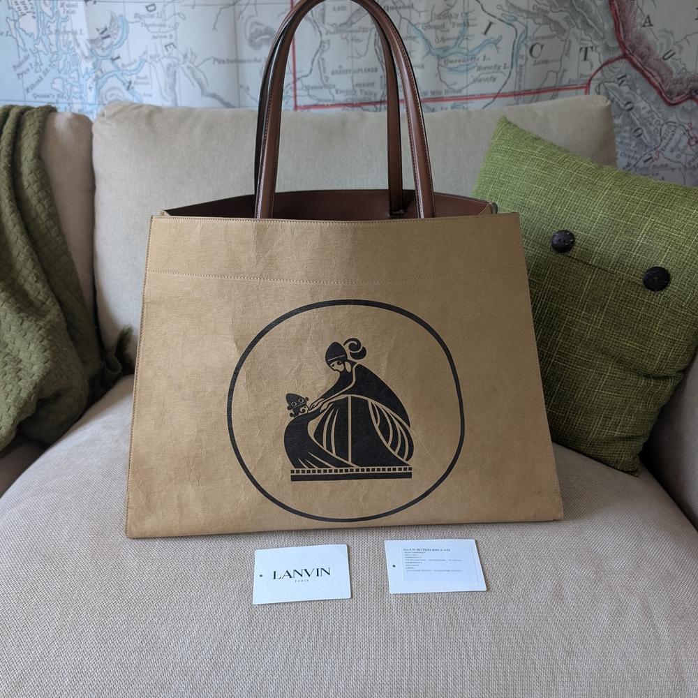 Lanvin Brown Tote Bag